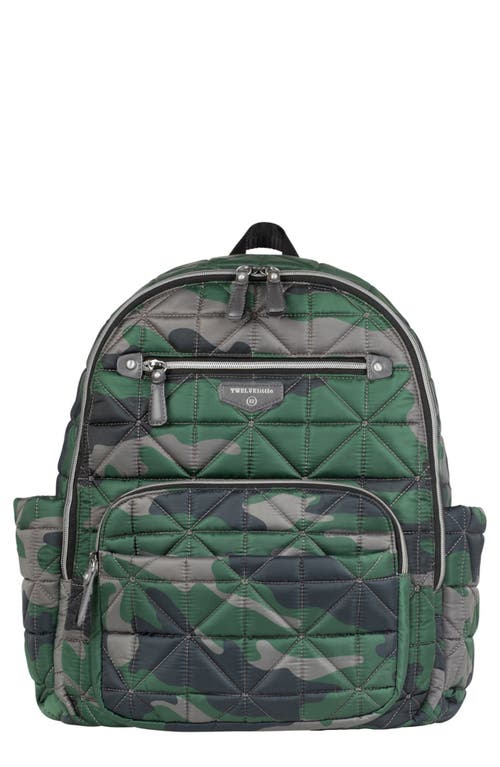 Companion Quilted Nylon Diaper Backpack in Camo Print