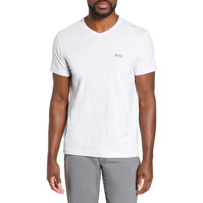 Boss Teevn Regular Fit V-Neck T-Shirt, Grey