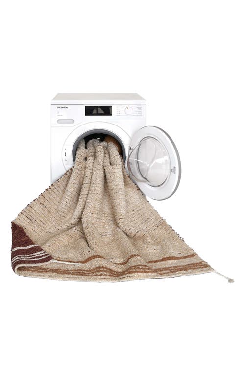 Lorena Canals Reversible Washable Recycled Cotton Blend Rug In Toffee/natural Light Honey