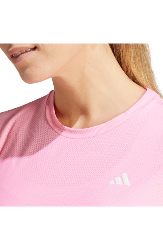 Shop Adidas Originals Adidas Own The Run Performance T-shirt In Bliss Pink