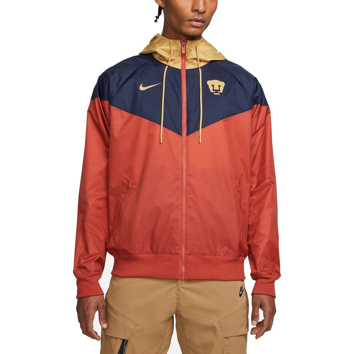 nike orange track jacket