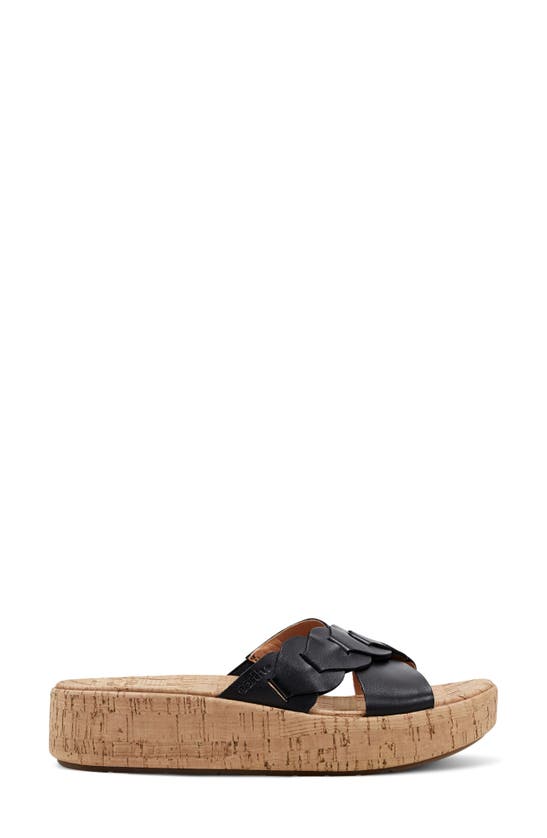 Shop Earth ® Scotti Platform Slide Sandal In Black