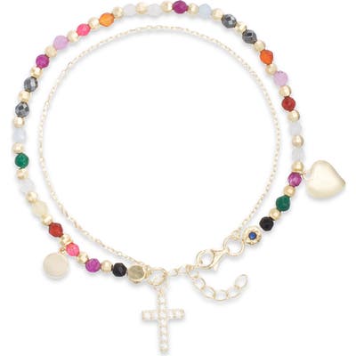 Lesa Michele Cross Charm Bracelet