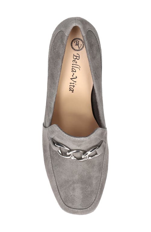 Bella Vita Women's Tam Square Toe Pumps In Grey Kidsuede Leather