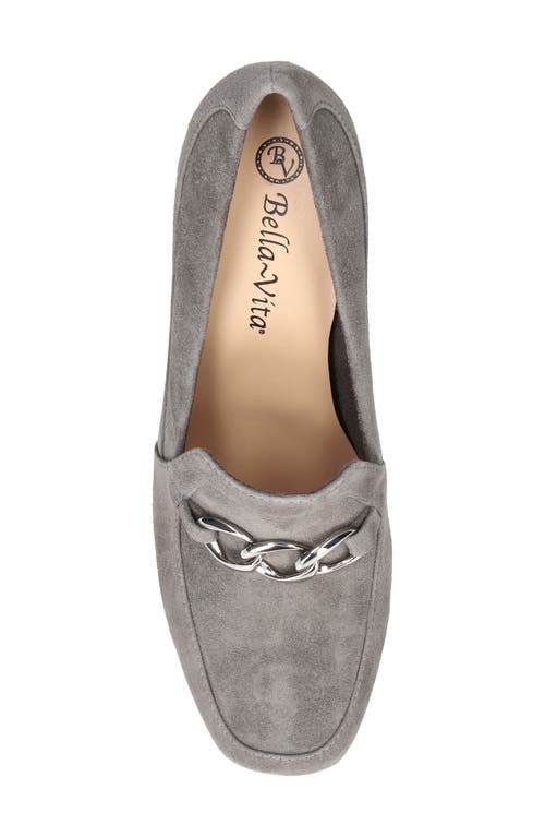 Shop Bella Vita Tam Pump In Grey Kidsuede Leather