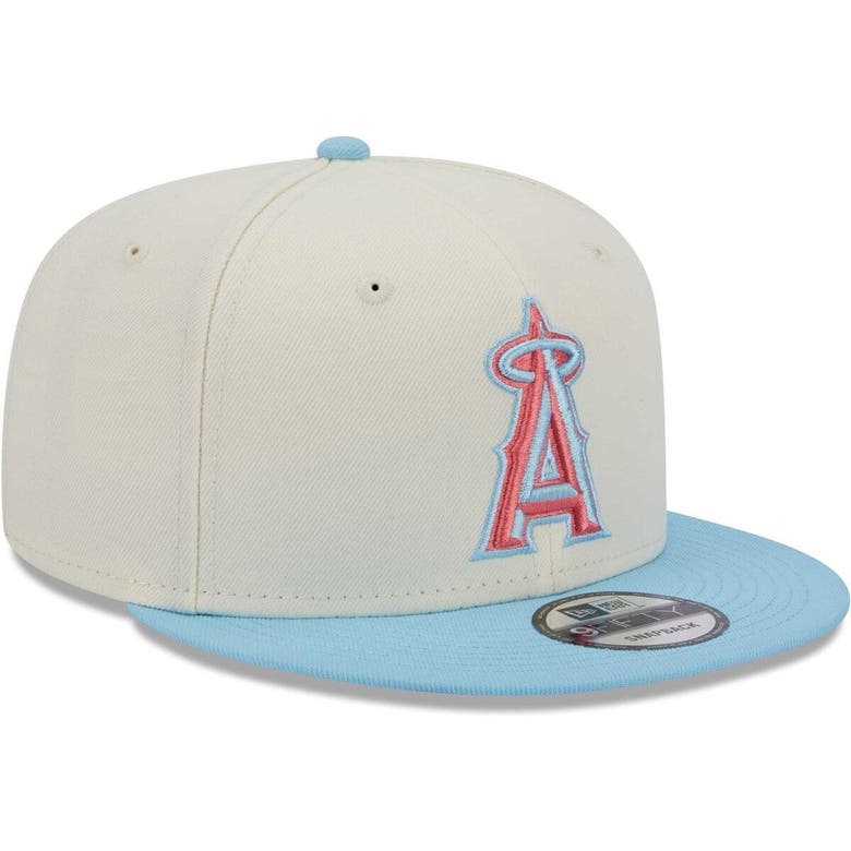 Los Angeles Angels New Era Spring Color Basic 9FIFTY Snapback Hat - Cream