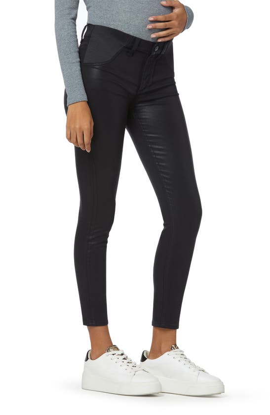 JOE'S THE ICON COATED ANKLE SKINNY MATERNITY JEANS