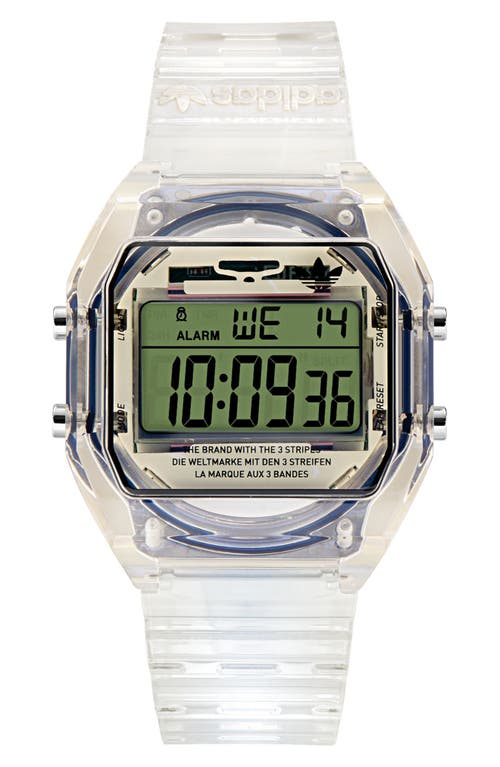 AO Street Translucent Resin Strap Watch in Off White