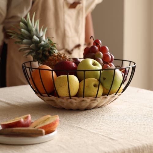 Fleck Cabo Fruit Basket In Black