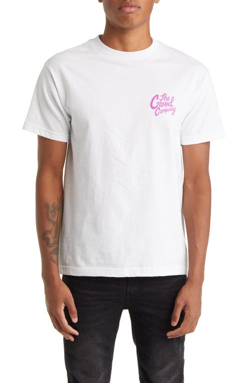 THE GOOD COMPANY Good Time Cotton Graphic Tee in White