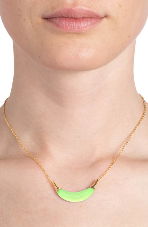 ALEXIS BITTAR ALEXIS BITTAR LUCITE® CRESCENT PENDANT NECKLACE