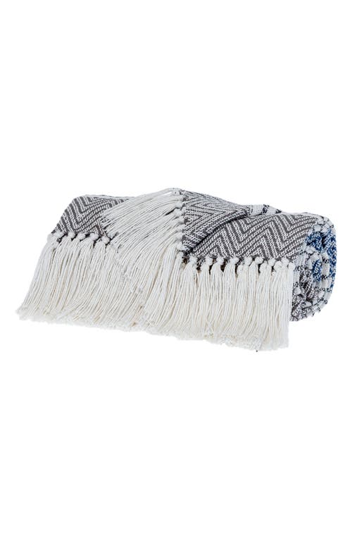 Parkland Collection Kai Fringe Throw Blanket In Charcoal