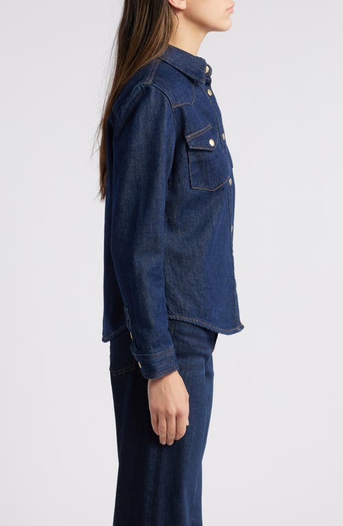 Shop Frame Heritage Denim Shirt In Rinse