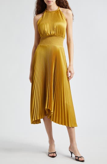 A.L.C. Renzo II Pleated Sleeveless Midi Dress | Nordstrom