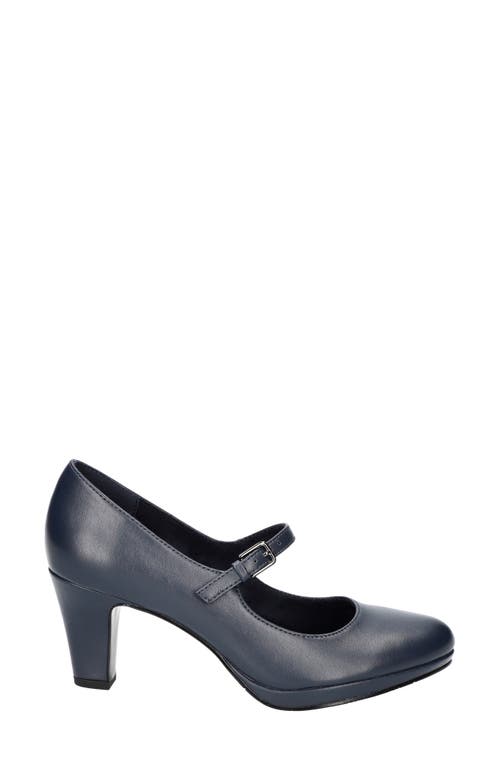 Shop Easy Street Zest Mary Jane Platform Pump In Navy