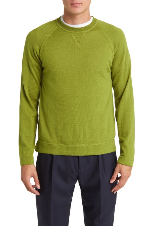 Officine Générale Nate Merino Wool Crewneck Sweater Fresh Green at Nordstrom,