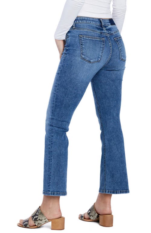 Hint Of Blu High Waist Ankle Flare Jeans In Cali Dreaming Blue