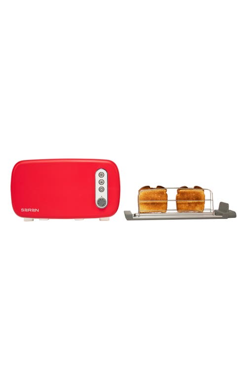 Berghoff Seren 2-piece Sliding Toaster In White/red