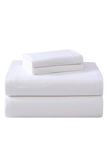 Laura Ashley La Solid Sheet Set In True White