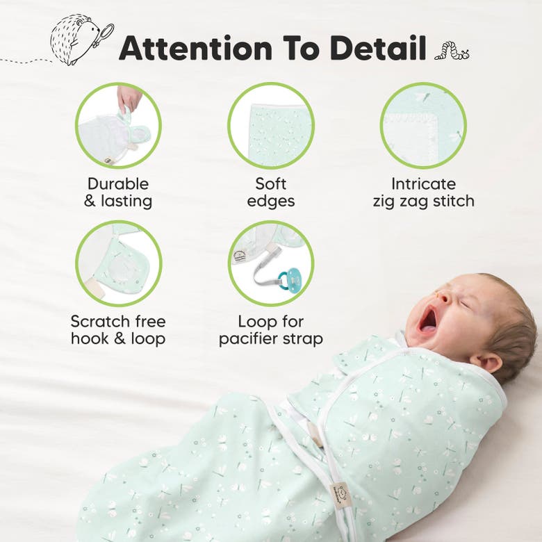 Keababies 3-pack Soothe Swaddle Wraps In Garden