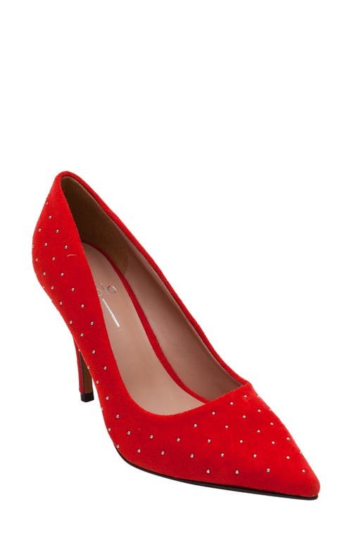 Linea Paolo Pamila Pointed Toe Pump in Aurora Red