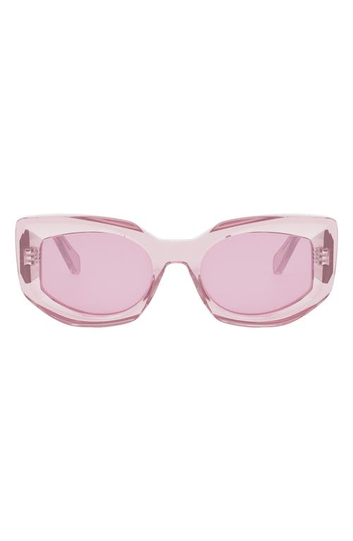 CELINE Butterfly 54mm Sunglasses in Shiny Pink /Violet 