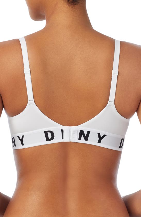 Shop Dkny Cozy Underwire T-shirt Bra In White
