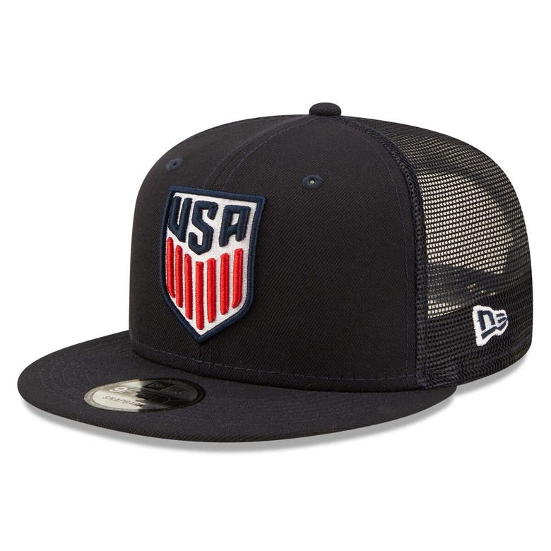 New Era Kids' Youth Navy Usmnt Classic 9fifty Trucker Snapback Hat ...