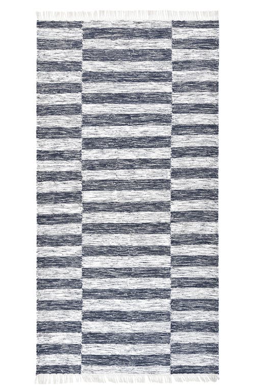 Solo Rugs Louella Handmade Wool Blend Area Rug in Black at Nordstrom