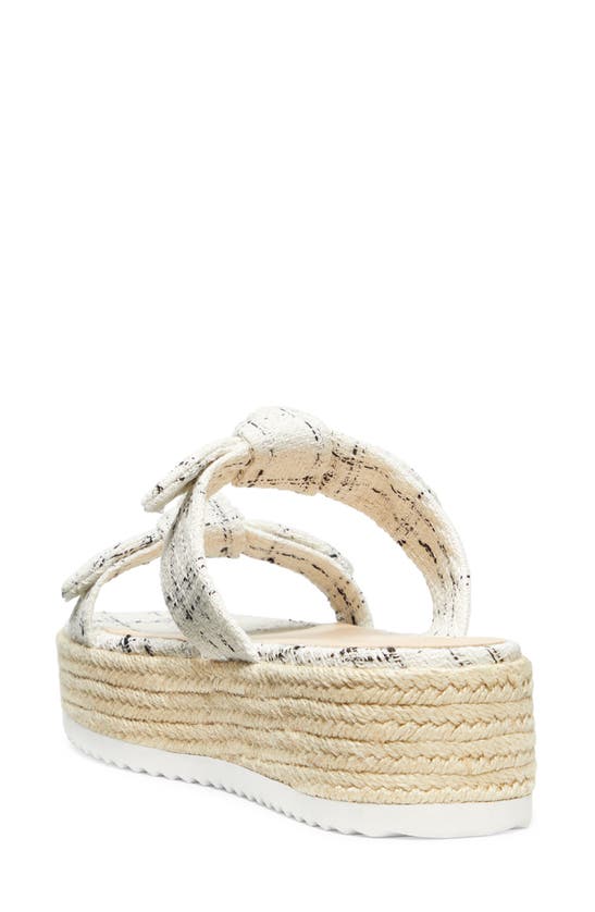 Stuart Weitzman Bandeau Espadrille Flatform Sandal In Cream