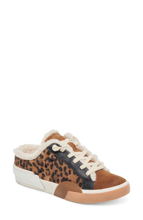 Shop Dolce Vita Zantel Faux Shearling Lined Slip-on Sneaker In Leopard Suede