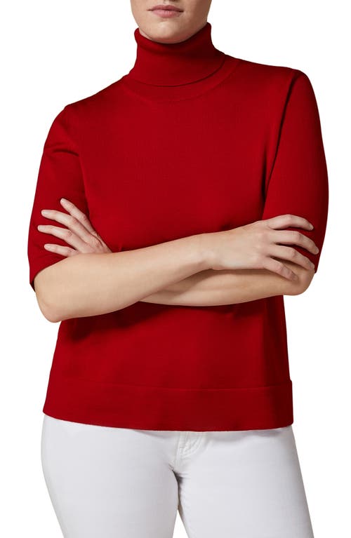 Marina Rinaldi Merino Wool Turtleneck Sweater in Red at Nordstrom, Size Xx-Large