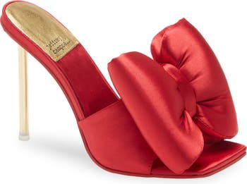 Red sandals hot sale with bow