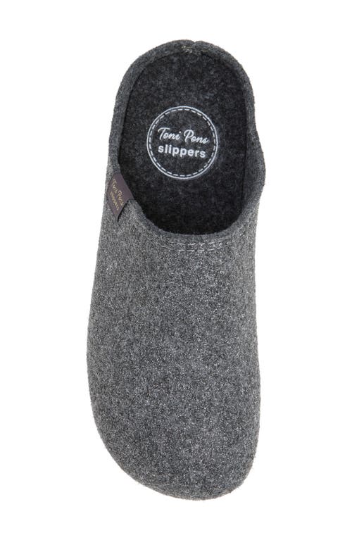 Toni Pons Maui Metallic Slipper In Black