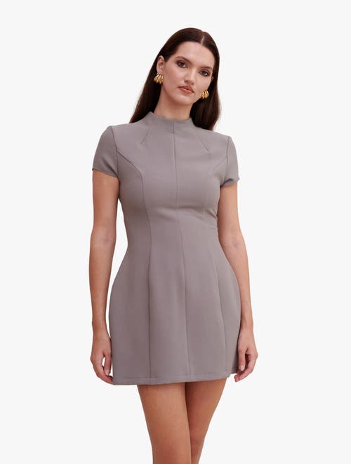 Shop Nanas Nana's Agatha Mini Dress In Grey