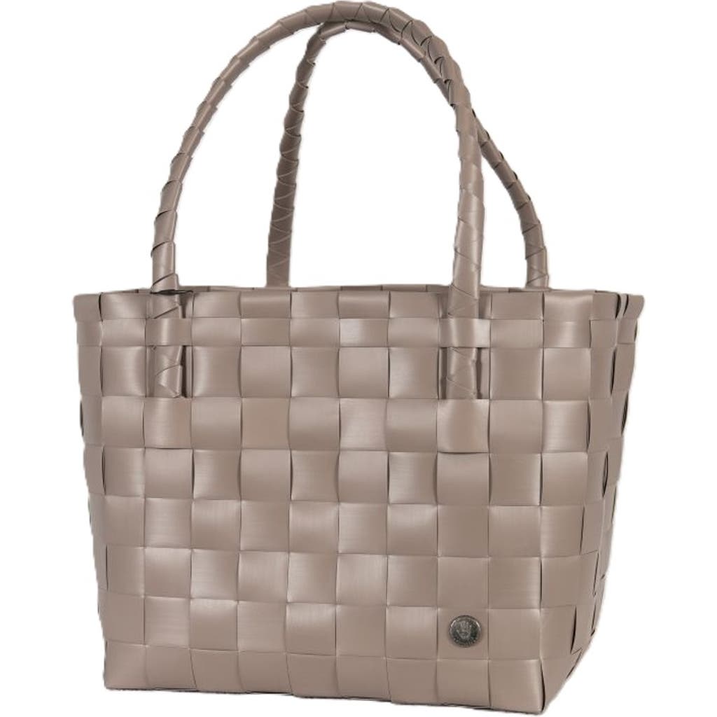 Shop Handed By Paris Recycled Plastic Tote Bag In Liver