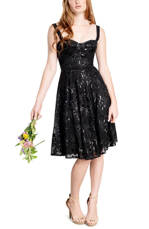 Dress the Population Adelina Sequin Fit & Flare at Nordstrom,