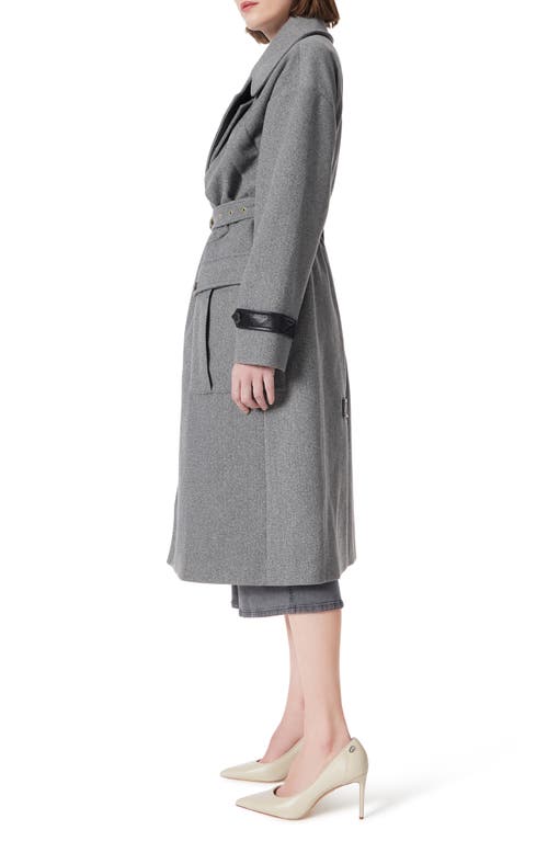 Dee Ocleppo Cargo Trench Coat In Heather Grey