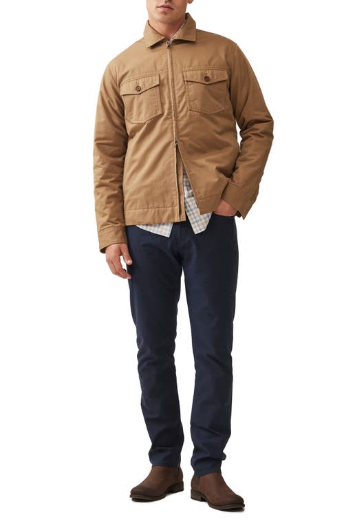 Shop Rodd & Gunn Fordell Cotton Shirt Jacket In Tan