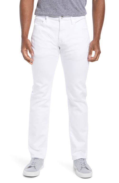Marcus Slim Straight Leg Jeans in Marcus Double White Supermove