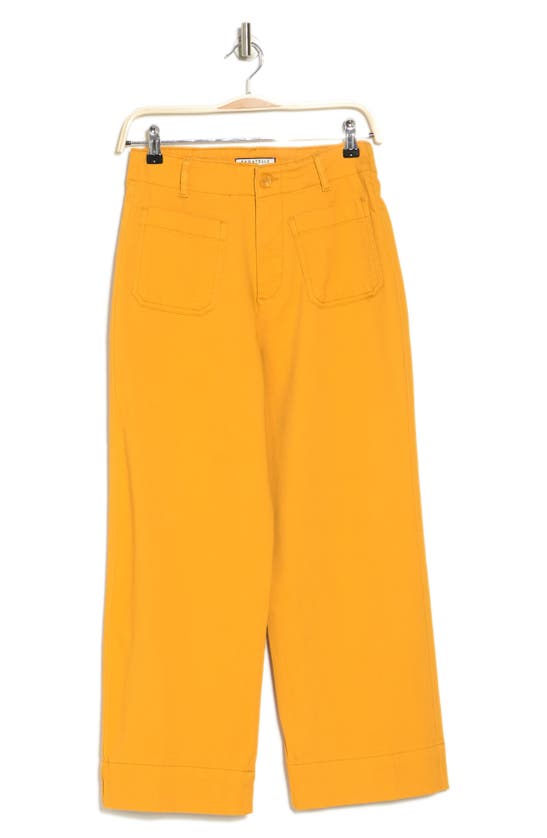 Bagatelle Cropped Cotton Twill Pants In Sun Gold