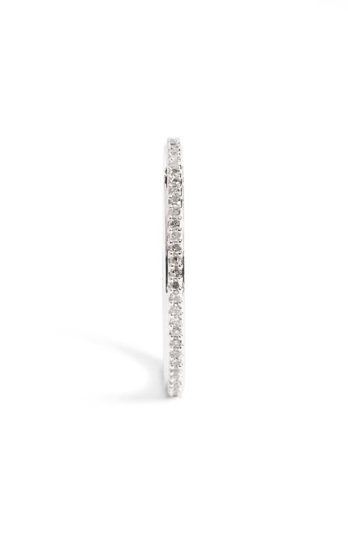 Shop Monica Vinader Diamond Eternity Ring In Diamond/sterling Silver