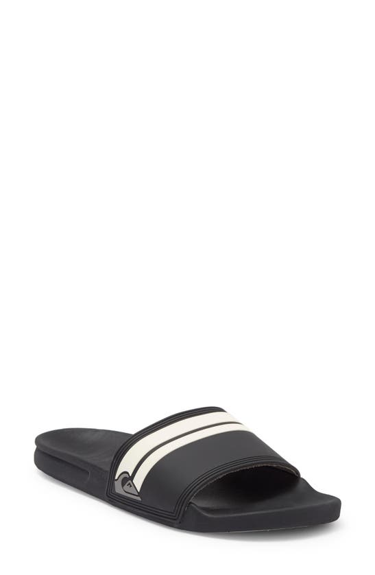 Quiksilver Rivi Sport Slide In Black/ Black/ White/dnu