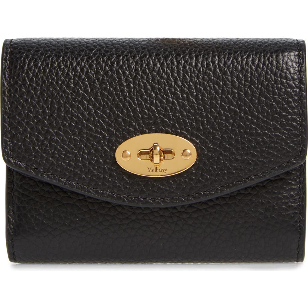 Mulberry Small Darley Leather Concertina Wallet In Black