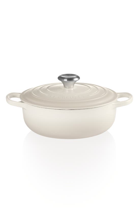 Le Creuset Signature 3.5-quart Sauteuse Oven In Meringue
