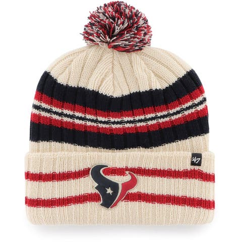 Men's '47 Navy Dallas Cowboys State Line Cuffed Knit Hat with Pom