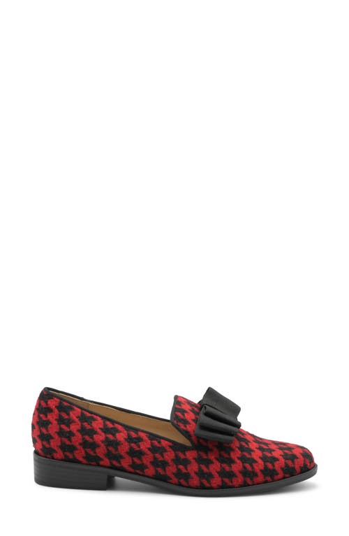 Adrienne Vittadini Hachi Grosgrain Bow Loafer In Red Multi
