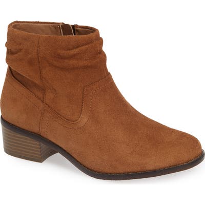Vionic Kanela Low Slouchy Bootie- Brown