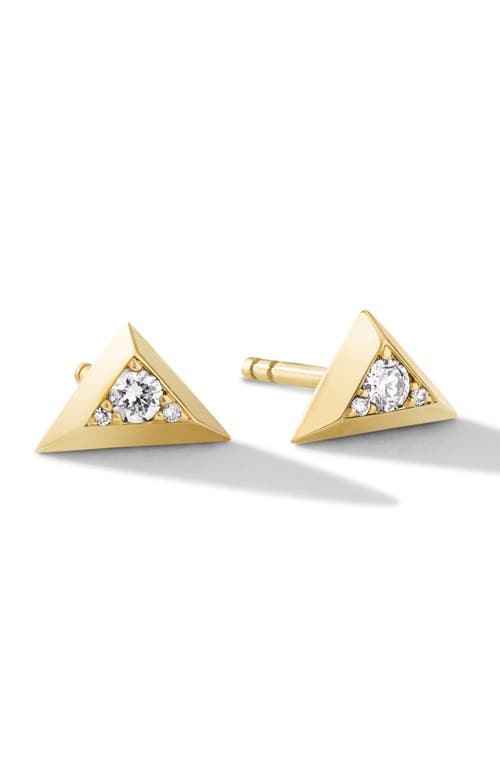 The Apex Diamond Stud Earrings in Gold