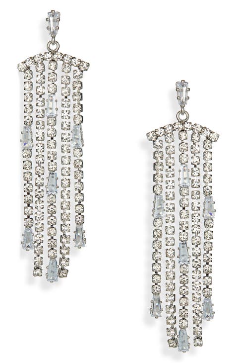 Rhinestone Chandelier Earrings